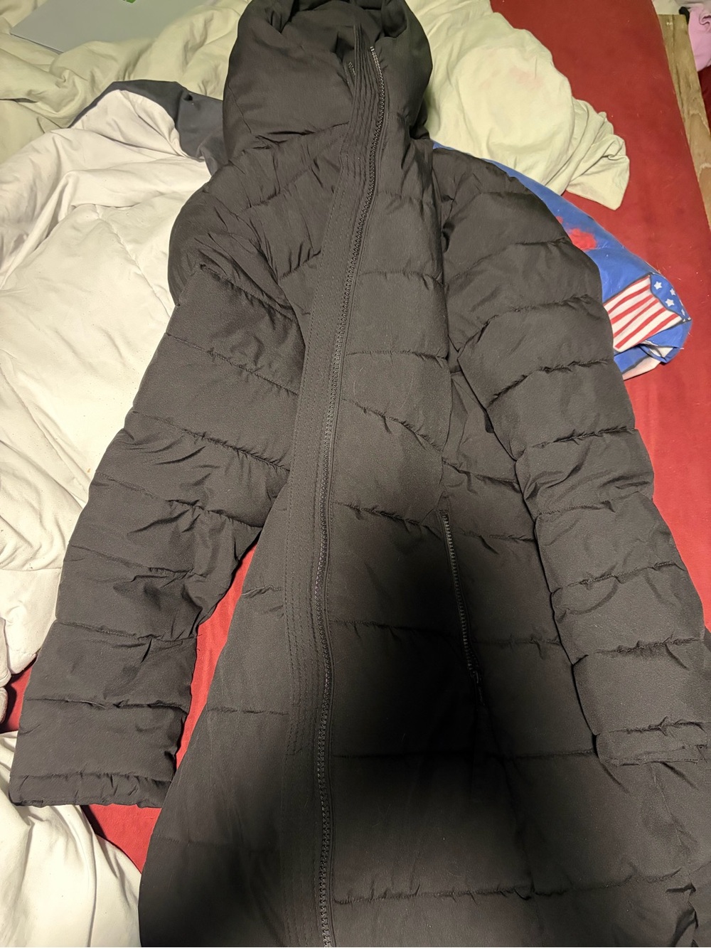 Calvin Klein Black Quilted Puffer Coat